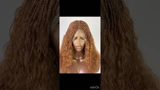 Human hair Boho Knotless braided wig knotlessbraids wiginstall bohoknotless hairlosstreatment [upl. by Menis]