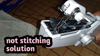 Handheld Sewing Machine Not Stitching Easy Solution [upl. by Ruvolo]