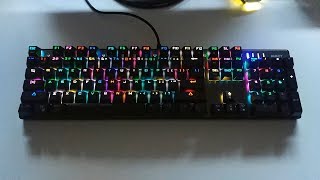 AUKEY Teclado Mecánico Retroiluminado Review  Comparativa Teclado Xiaomi [upl. by Nybor]