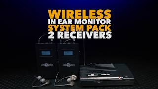 Wireless In Ear Monitor System Pack 2 Receivers  Gear4music [upl. by Eniowtna]