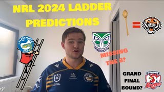 NRL 2024 LADDER PREDICTIONS [upl. by Arahs707]