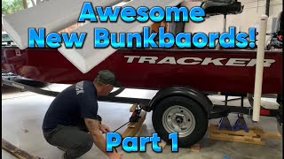 Ultimate Bunk Board Installation on my Tracker Pro 170  Part 1 [upl. by Lach]