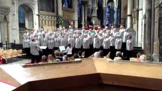 Croydon Male Voice Choir singing Halleluja at Canterbury Cathedral [upl. by Edmanda188]