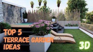 Top 5 Terrace Design Ideas 2022  Rooftop Designs  Modern House Archbytes  Terrace gardening [upl. by Oiramrej]