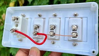 Switch board wiring with fuse protection for home 😇 [upl. by Ahsenra189]