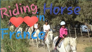 Camargue France FIRST TIME TIME RIDING A HORSE TOGETHER WITH FAMILY 🏇🏇🏇 by Liza Mejer [upl. by Horner]