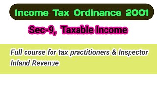 Taxable income Sec 09 ITO 2001 [upl. by Vitoria]