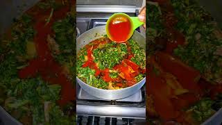 DELICIOUS AFANG SOUP youtubeshort shortsafrica recipes cooking food short pullupyoshorts [upl. by Nnylaf]