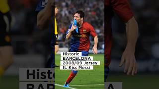 Unboxing the Iconic Barcelona 200809 Jersey retrojersey messigoal iconicmoment footballshorts [upl. by Inimak]