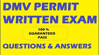 DMV Permit Written Test 2024  For ALL 50 US STATES  Real Exact Questions  100 Guaranteed Pass [upl. by Madelena]