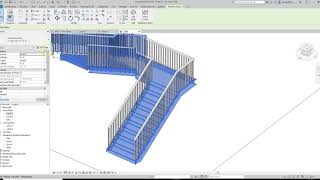 Revit Stairs and Railings [upl. by Adnal532]