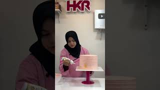 How to color cake in gold  cake frosting  whipping cream recipe [upl. by Nylirahs]