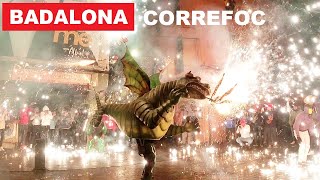 Badalona Festes de Maig 2023  CORREFOC Barcelona Spain 4K [upl. by Nnylannej918]