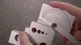 How to Use Metalworking Protractors with the Starrett C183 Steel Protractor [upl. by Hughmanick4]