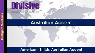 Divisive  How to Pronounce Divisive in Australian Accent British Accent American Accent [upl. by Adnahsed626]