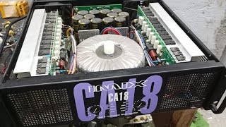 IMIX CA18 POWER AMPLIFIER UMIINIT ISANG CHANNEL PAANU AYUSIN O REPAIR [upl. by Crutcher]