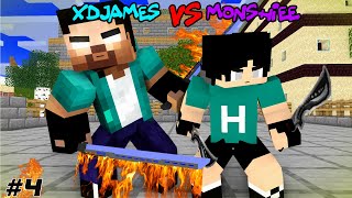 XDJAMES VS MONSHIEE HEEKO ENTITY 303 BIG SCHOOL  FUNNY MONSTER SCHOOL MINECRAFT ANIMATION [upl. by Eedolem342]