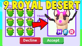 I traded 9 ROYAL DESERT EGGS in Adopt Me [upl. by Wohlert]