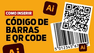 CODIGO DE BARRAS E QR CODE NO ILLUSTRATOR [upl. by Eoj]