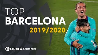 TOP 10 GOLES FC Barcelona LaLiga Santander 20192020 [upl. by Bloxberg846]