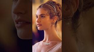 Lily James now vs then♥️ celebrity shorts actor foreveryoung lily princess [upl. by Verdha]