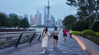 chinatravel 4k Shanghai hongkou riverside sightseeing and road running routine introduction [upl. by Radu471]