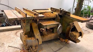 Restoration Giant Combined Wood Machine from Mr Truong Workshop  Restore Nishino 3in1 1500A of 70s [upl. by Naux]