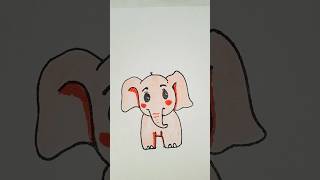 🐘🐘🐘  Drawing  Kids youtubeshorts shorts [upl. by Efinnej]