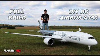 Building the Airbus A350 RC airliner full build and first flight [upl. by Ayekan]