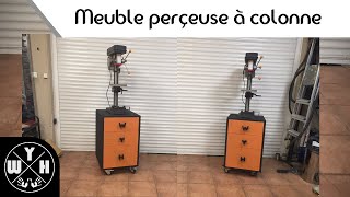 Fabriquer un meuble support pour perceuse à colonne [upl. by Norvil]