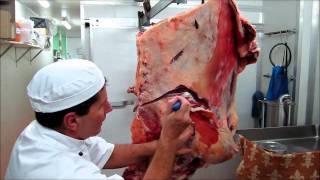 Part 2  How to bone a Forequarter of Beef demonstration by Master Butcher Michael Cross [upl. by Wons338]