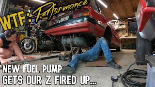 We get the 300ZX running with new hatch struts I mean a fuel pump [upl. by Asseniv420]