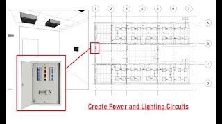 ELECTRICAL SYSTEMS  CREATING LIGHTING CIRCUITS Revit Tutorial [upl. by Hosea]