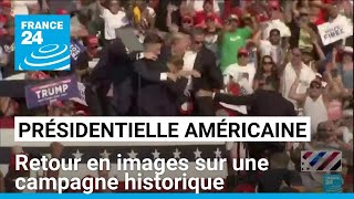 Présidentielle américaine  retour en images sur une campagne historique • FRANCE 24 [upl. by Nylodnew]