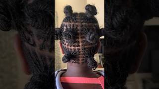 Sisterlocks installation Before and After sisterlocks naturalhair sisterlocksjourney hairgoals [upl. by Eremaj]