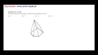 Jeżeli ostrosłup ma 10 krawędzi to liczba ścian bocznych jest równa [upl. by Ataliah413]