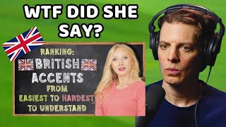 American Reacts to 10 British Accents Ranked [upl. by Warfold]