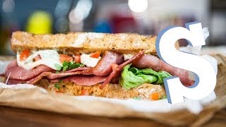 Ultimate BLT Sandwich Recipe  Sorted Food [upl. by Annerahs142]