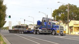 Mega Truckers  Heavy Haulage Australia in Bendigo [upl. by Hsepid]