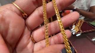 Tanishq 22k Gold Chain Designs With Price Gents amp Ladies Chain CollectionDeeya [upl. by Essilec]