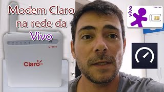 Modem 4G MF253V da Claro com chip da Vivo  66 megas de download [upl. by Watters399]