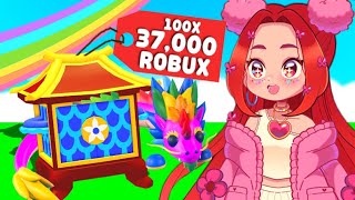 I OPENED 100 SPECIAL BOXES 37000 ROBUX in Adopt Me Roblox New LUNAR NEW YEAR Update [upl. by Nylarak]