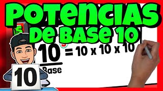 🔴 POTENCIAS de BASE 10 primaria 🔴 [upl. by Cline]