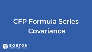 CFP Formulas Covariance [upl. by Ettari120]