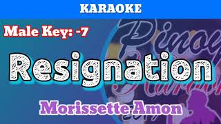 Resignation by Morissette Karaoke  Male Key  Lower Version [upl. by Ettigirb]