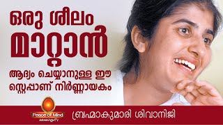 സ്വഭാവം മാറ്റുന്നത് വളരെ എളുപ്പമാവാൻ BKShivani in Malayalam  Meditation  Peace of Mind TV [upl. by Marih]