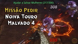 Missão Pedir Noiva Touro Malvado 4 Ajudar a Salvar Mulheres MIR4 [upl. by Balliett]