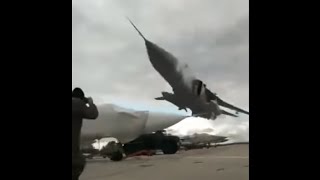 CRAZY LOW PASS  The Most Extreme Military LowPass  Ukrainian AF Su24M Fly by [upl. by Alyse]