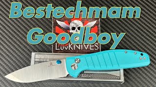 Bestechman Goodboy button lock knife  This Tiffany blue could be for you [upl. by Knute]