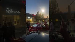 Lamo style Doors on Honda Civic Blasting Music at Car Meet lambo civic ricer [upl. by Odnumyar]